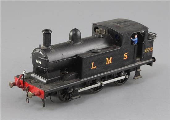 An LMS 0-6-0 Jinty class tank engine No.1678 (fine scale)